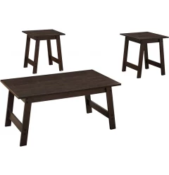 Set of Three 36" Espresso Coffee Table