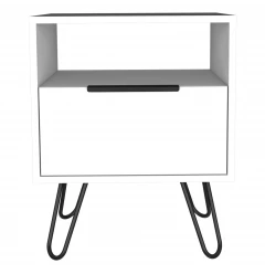 22" White Nightstand