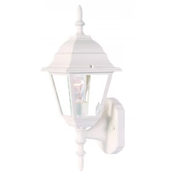 Distressed White Swing Arm Outdoor Wall Light
