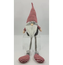 Red Stripe Sitting Gnome