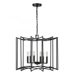 Rhian 8-Light Matte Black Pendant