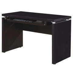24" Brown Computer Desk With Two Drawers