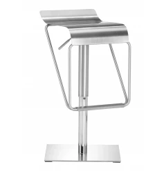 32" Steel Swivel Backless Bar Height Bar Chair
