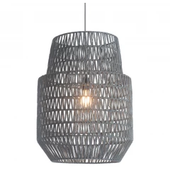 Gray Night Sky Zig Zag Ceiling Lamp
