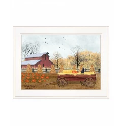 Autumn Blessings 1 White Framed Print Wall Art