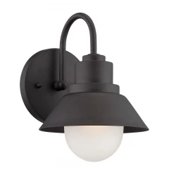 Matte Black Lamp Shade Wall Light
