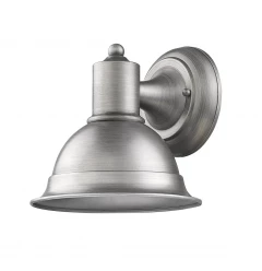 Brushed Silver Aluminum Wall Sconce