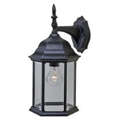 XL White Clear Glass Swing Arm Wall Light