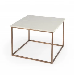 Marble And Metal Coffee Table