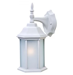 White Frosted Glass Swing Arm Wall Light