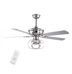 Modern Metal Chandelier Ceiling Fan