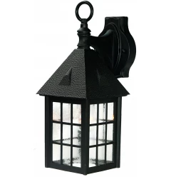 Matte Black House Shaped Wall Light