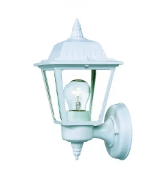 White Cast Aluminum Outdoor Wall Light