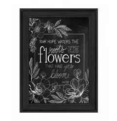 Yet to Bloom 4 Black Framed Print Wall Art