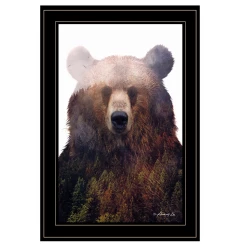 King Of The Forest 4 Black Framed Print Wall Art
