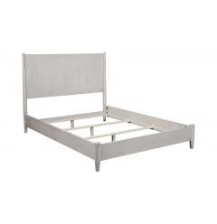 Gray Solid and Manufactured Wood California King Bed