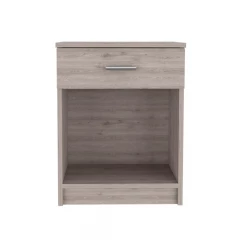 Sophisticated and Stylish Light Grey Eco Nightstand