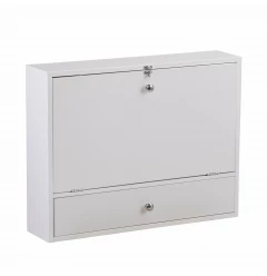 White Wall Mount Folding Desk