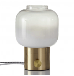 Mod Pod Brass Glass Table Lamp