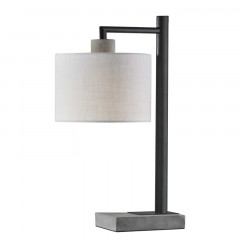 Petite Black Metal Table Lamp