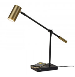 Tech Savvy Black Metal Led Charging Desk Lamp