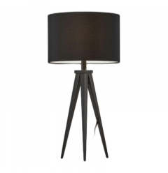 Treble Black Metal Table Lamp