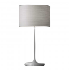 White On White Metal Table Lamp