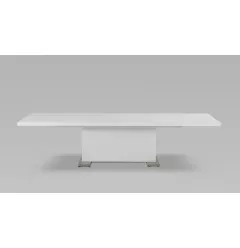 39" White Folding Dining Table