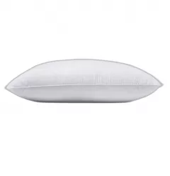 Queen-sized Lux Siberian medium down pillow on white background