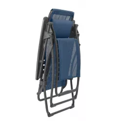 28" Blue and Gray Metal Zero Gravity Chair