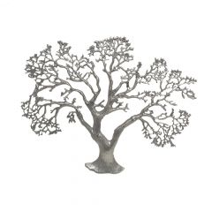 Silver Tree Wall Sculpture