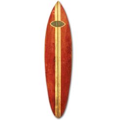 Walnut Manufactured Wood Surfing Wall Decor