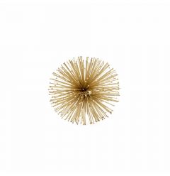 6" X 6" X 6" Gold Iron Urchin Small Sphere