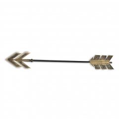 Black And Burnished Gold Metal Arrow Wall Decor