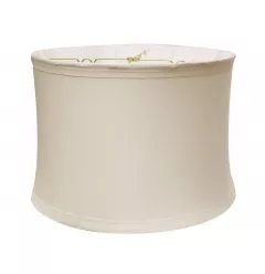 Drum Trimmed Linen Lampshade