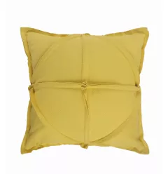 20" X 20" Lemon Cotton Zippered Pillow
