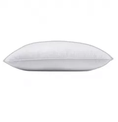 sateen down alternative standard medium pillow with fashion accessory design