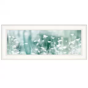 Dreamy Meadow 1 White Framed Print Wall Art