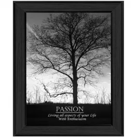 Passion 5 Black Framed Print Wall Art