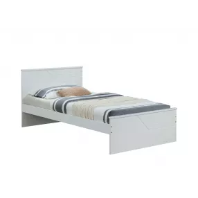Twin White  Bed