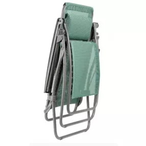 27" Green and Gray Metal Zero Gravity Chair