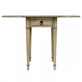 28" Beige Manufactured Wood Rectangular End Table With Drawer