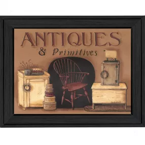 Antiques And Primitives Black Framed Print Wall Art