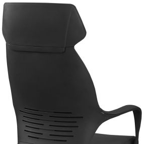 26" X 25" X 96" Black Foam Polypropylene Microfiber High Back Office Chair
