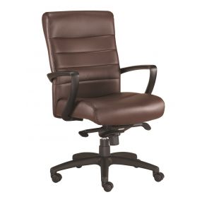 25.8" X 28.9" X 38.8" Brown Leather Chair