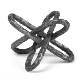 Silver Metal Chain Link Sculpture