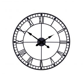 Black Metal Minimalist Wall Clock