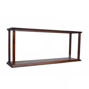10" Dark Brown And Clear Glass Standard Display Stand