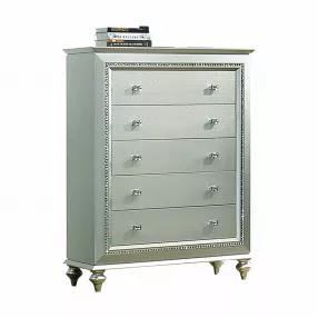 18" Champagne Five Drawer Standard Chest