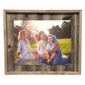 Weathered Grey Picture Frame With Plexiglass Holder
